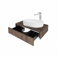  ЗОВ Тумба под умывальник Токио Премиум 80 TP80BWPTOC2 (темный аттик)