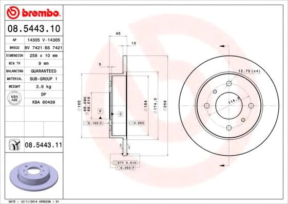 

Brembo 08544310
