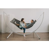 Дачный гамак Mamo Подвесной гамак Льняной 200х120 см (бирюза)