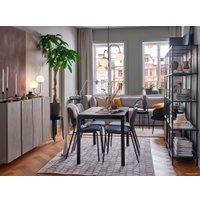 Кухонный стол Ikea Вангста/Карл-Ян 993.887.66 (черный/темно-коричневый/темно-серый)