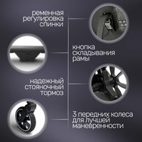 Коляска прогулочная «книга» Bubago Duo X BG 194-4 (лунный бежевый)
