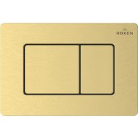 Унитаз приставной Roxen Antares в комплекте с инсталляцией Roxen Attach 5 в 1 968415 (кнопка: брашированное золото)