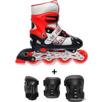 Роликовые коньки Relmax P01-Set Red (р. 39-42, красный)