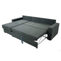 Угловой диван Mio Tesoro Vide 4УС (шенилл, Evento Carbon Black)