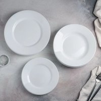 Набор тарелок Luminarc Plumi V5586 (18шт, белый)