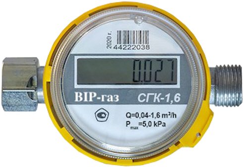 

Счетчик газа Эрготех ВIP-газ СГК-1.6 с НГ