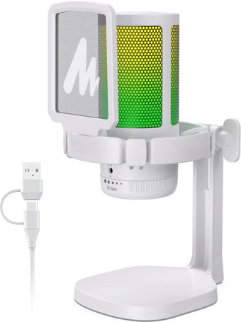 Проводной микрофон Maono DM20 (белый)