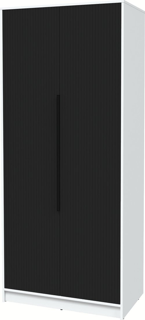 

Шкаф распашной Интерлиния Концепт Лайн КТ-Ш2 (белый платинум/черный)