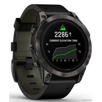 Умные часы Garmin Epix Pro Gen 2 Sapphire 47 мм (карбоново-серый титан/черный, с кожаным и силиконовым ремешками)