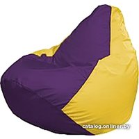 Кресло-мешок Flagman Груша Мега Super Г5.1-35 (фиолетовый/желтый)