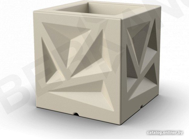 Кашпо Berkano Icelandic Cube DB (бежевый)