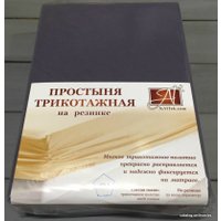 Постельное белье Альвитек Трикотажная на резинке 160x200x20 ПТР-ГРА-160 (графит)