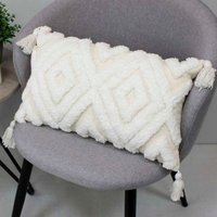 Чехол на подушку Matex Tufted ALEX-025 (теплый белый/белый)