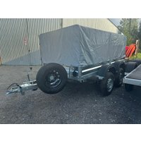 Двухосный прицеп AvtoS A30М2B (3000x1300x300, R16, ресс. 3302 ГАЗ-2лист, тент 800мм)