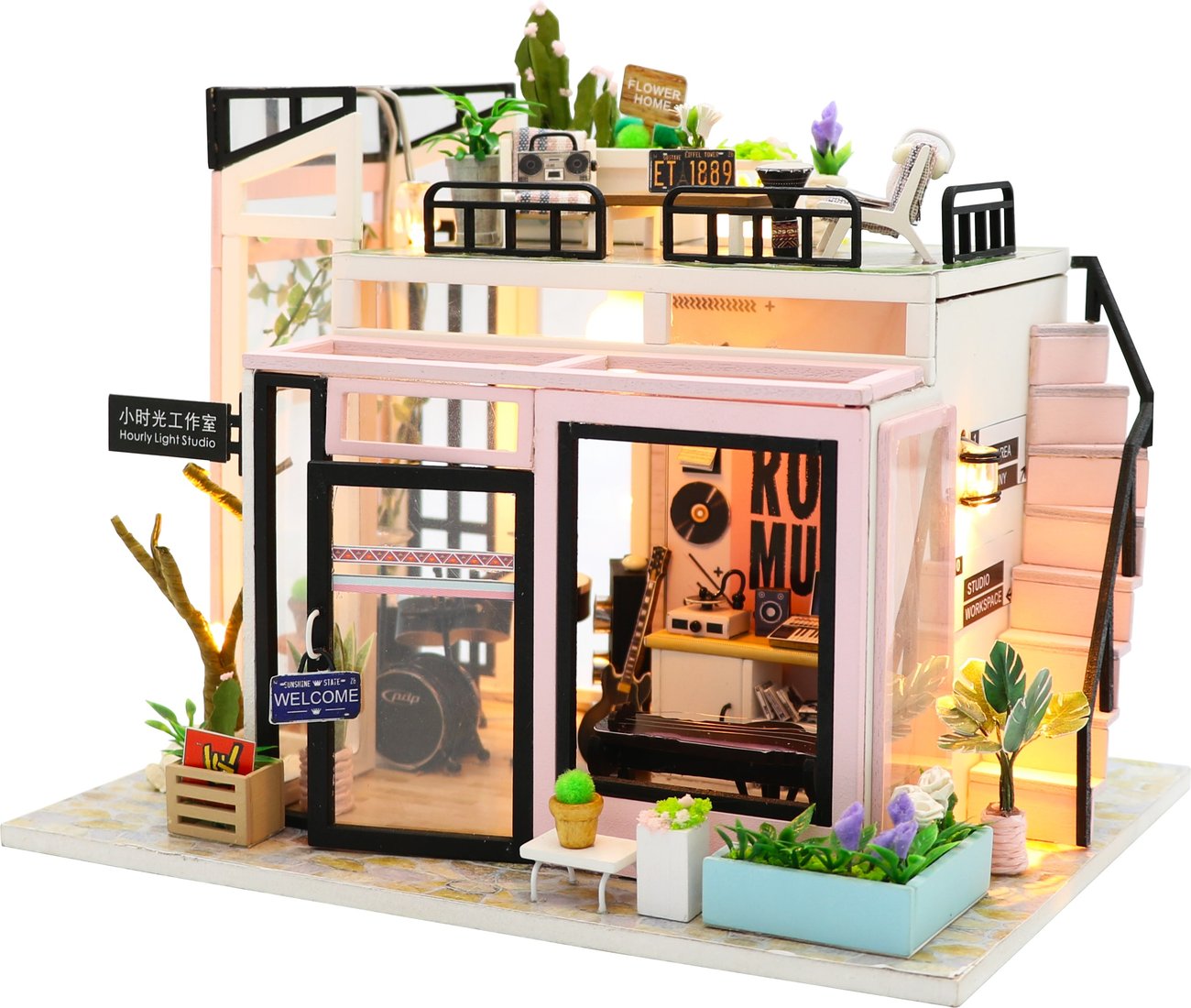 

Румбокс Hobby Day DIY Mini House Студия звукозаписи (M903)
