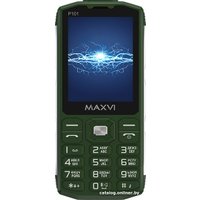 Кнопочный телефон Maxvi P101 (зеленый)