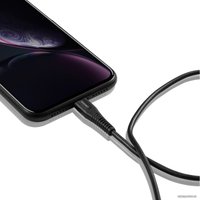 Кабель Canyon MFI-4 CNS-MFIC4B USB Type-C - Lightning (1.2 м, черный)