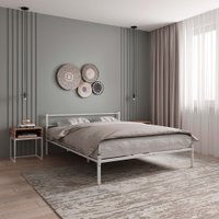 Кровать Князев Мебель Калабрия 1 КЛ1.140.200.Б (белый муар)