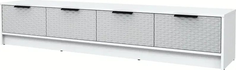 

Тумба Интерлиния ТВ Концепт КТ-ТВ4-35 Техно (белый платинум/грей)