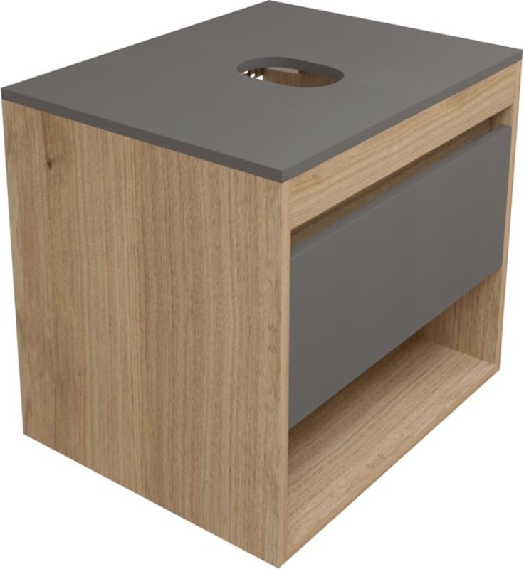 

Teymi Тумба под умывальник Ritta 55 T60523 (дуб эврика/графит матовый)