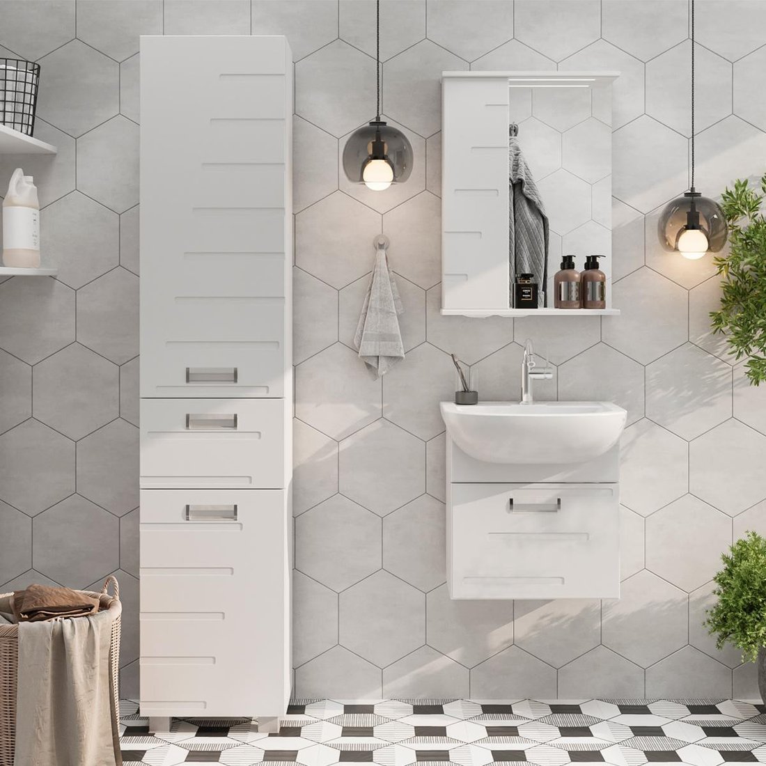 

Volna Тумба с умывальником Joli 50.1Y Ладога + Ладога 50 (подвесная)