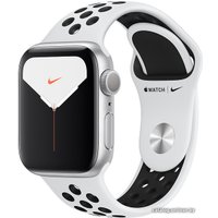 Умные часы Apple Watch Nike Series 5 40 мм (алюминий серебристый/чистая платина)