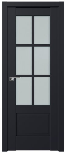 ProfilDoors 103U L 80x200 (черный матовый, стекло матовое)