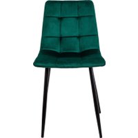 Стул AksHome Dallas 68747 (велюр, зеленый/черный)