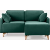 Угловой диван Divan Льери Мини Velvet Emerald 240323 (зеленый)