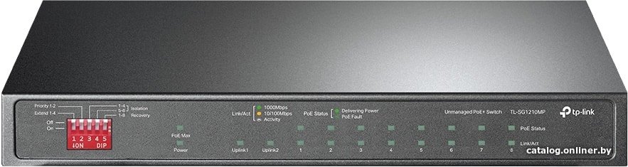 Неуправляемый коммутатор TP-Link TL-SG1210MP