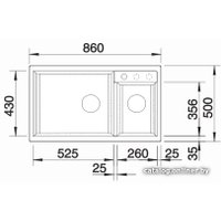 Кухонная мойка Blanco Metra 9 525936 (черный)