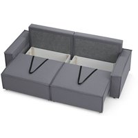 Диван Mio Tesoro Дюссельдорф 293 1.5ек-1.5ек (1173 Savanna Plus Grafit)