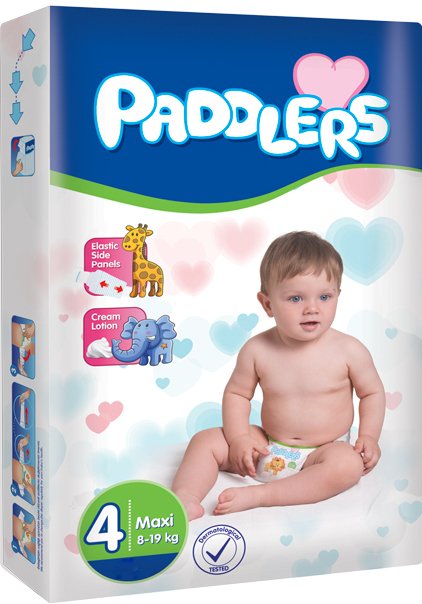

Подгузники Paddlers Maxi 8-19 кг (60 шт)