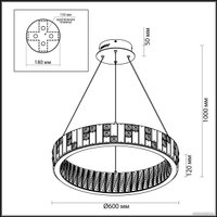 Подвесная люстра Odeon Light Crossa 5072/80L