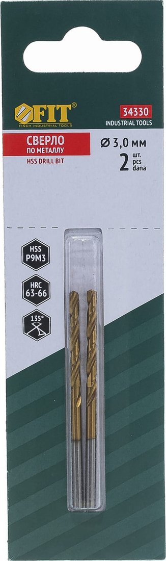 

Набор сверл FIT 34330