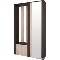 Стенка Интерлиния Коламбия КЛ-14 (левый, дуб венге/дуб серый)