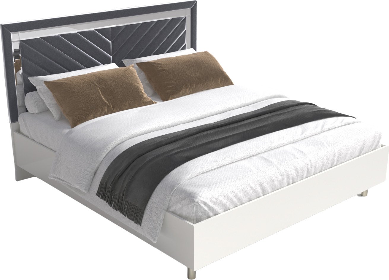 

Кровать ФорестДекоГрупп Вена 160 (белый/белый)