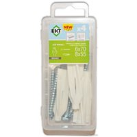 Дюбель для газо- и пенобетона ЕКТ B009401 + саморез (4 шт)