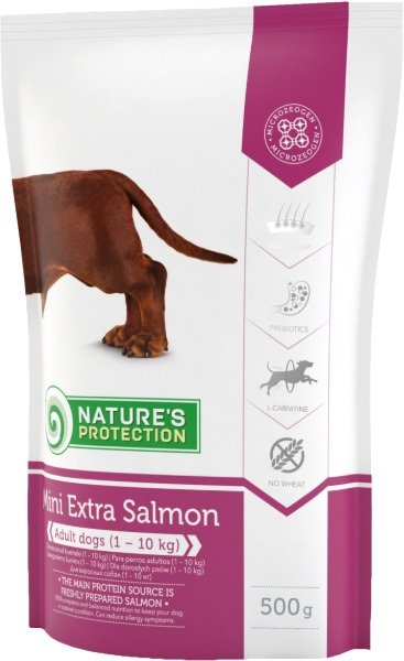 

Сухой корм для собак Nature's Protection Mini Extra Salmon 0.5 кг