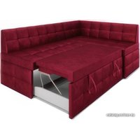 Угловой диван Мебель-АРС Атлантис правый 212x84x135 (бархат красный Star Velvet 3 Dark Red)