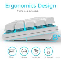 Клавиатура Royal Kludge RKG68 RGB (белый, RK Brown)