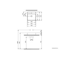 Умывальник Berges Wasserhaus Ego SL 45x45 182014