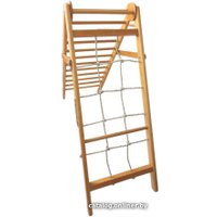 Модуль для детского комплекса Kampfer Лестница-сетка угловая Corner (орех)