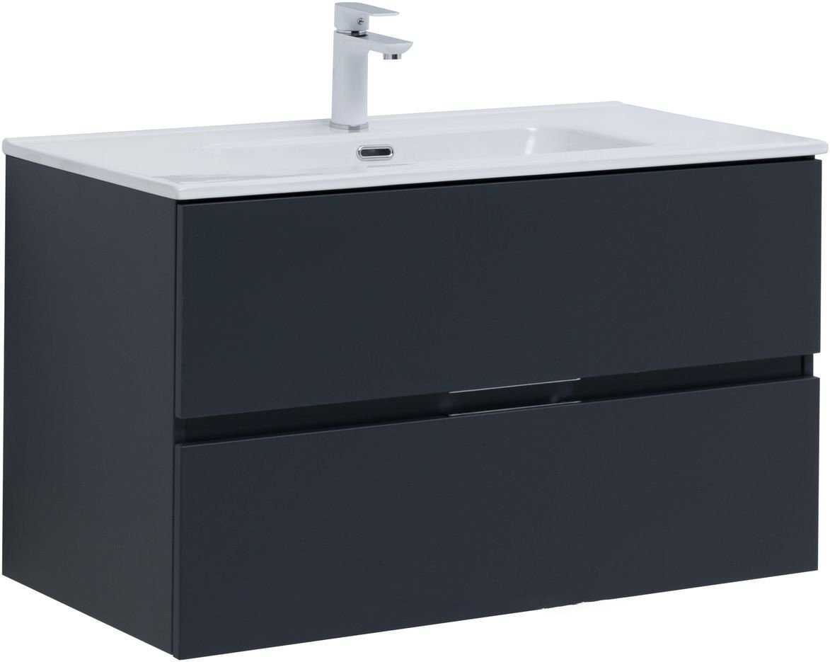 

Aquanet Тумба с умывальником Алвита New 90 306164 (антрацит)