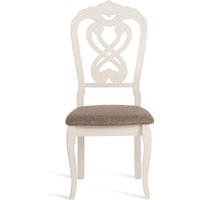 Стул TetChair Andromeda 47x55.5x107 (2шт, дерево гевея/Ivory White/ткань коричневая)