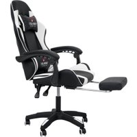 Игровое (геймерское) кресло Calviano 1584 (PU, черный/белый)
