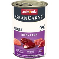 Консервированный корм для собак Animonda GranCarno Original Adult beef + lamb 0.4 кг