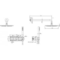 Душевая система  Abber Wasser Kreis 316 AF8118BG (золото брашированное) в Орше