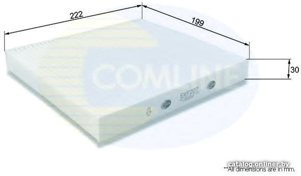 Салонный фильтр Comline EKF207