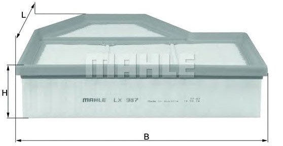 

Воздушный фильтр Mahle Knecht LX987